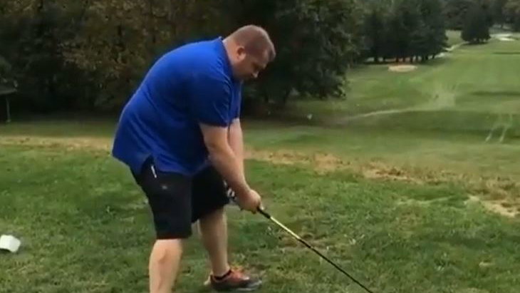 Video goes viral of perhaps the WORST golf swing of the year so far